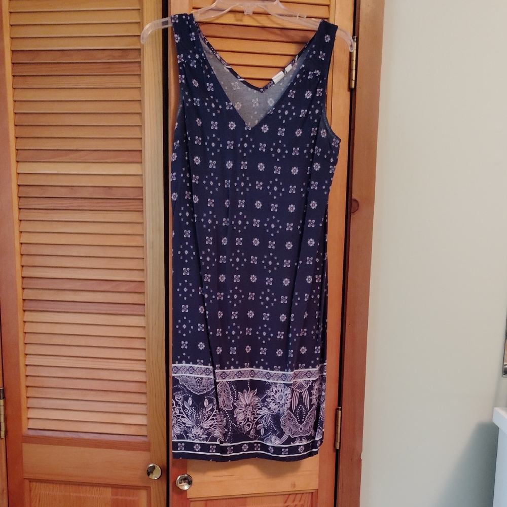 GAP Sleeveless Dress - Blue, Light Pink And White